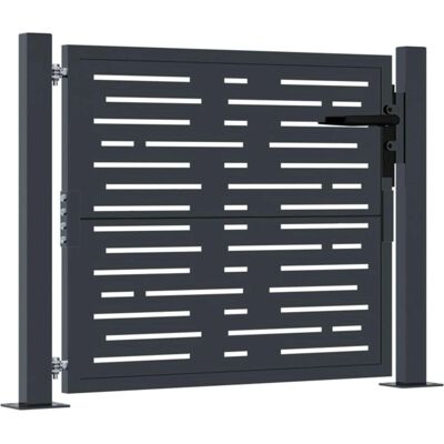 vidaXL Gartentür 105x105 cm Stahl Anthrazit - Garten Tor vidaXL Gartentür 105x105 cm Stahl Anthrazit - Garten Tor