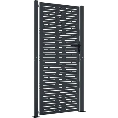 vidaXL Tuindeur Staal 105x180cm - Tuinhek vidaXL Tuindeur Staal 105x180cm - Tuinhek