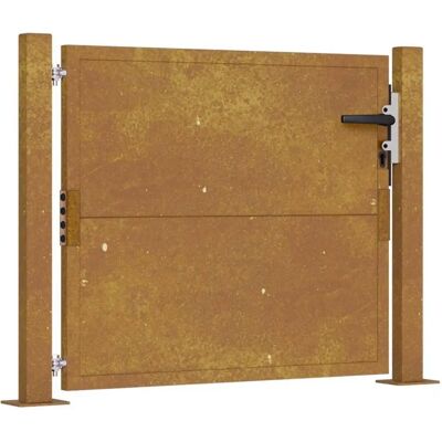 vidaXL Portail de jardin 105x105 cm en acier Corten - Portail de jardin vidaXL Portail de jardin 105x105 cm en acier Corten - Portail de jardin