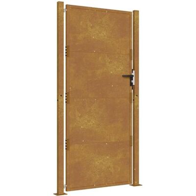 vidaXL Porte de jardin 105x180 cm Acier corten - Porte de jardin vidaXL Porte de jardin 105x180 cm Acier corten - Porte de jardin