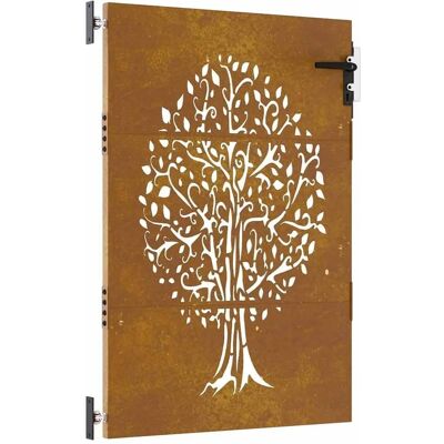 vidaXL Portón de jardín Cerca de jardín Panel - Diseño de árbol en acero corten vidaXL Portón de jardín Cerca de jardín Panel - Diseño de árbol en acero corten