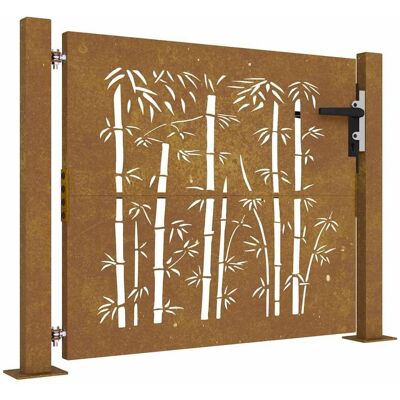 vidaXL Tuinpoort Roestvrij Staal 105x80cm - Tuinhekpoort vidaXL Tuinpoort Roestvrij Staal 105x80cm - Tuinhekpoort
