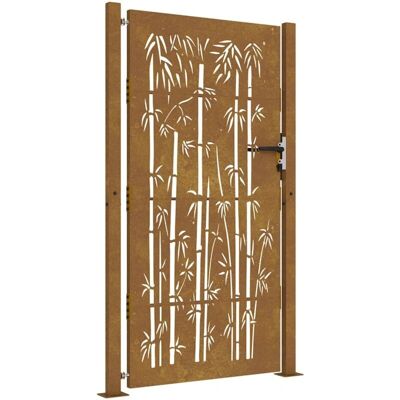 vidaXL Tuindeur - Corten Staal, Laser Gesneden, 105x205 cm vidaXL Tuindeur - Corten Staal, Laser Gesneden, 105x205 cm