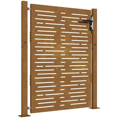 vidaXL Tuindeur Omheining - Cortenstaal 105x130cm vidaXL Tuindeur Omheining - Cortenstaal 105x130cm