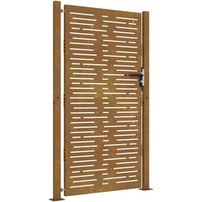 vidaXL Cortenstahl Gartentor 105x180 cm - Gartenzaun Tor vidaXL Cortenstahl Gartentor 105x180 cm - Gartenzaun Tor