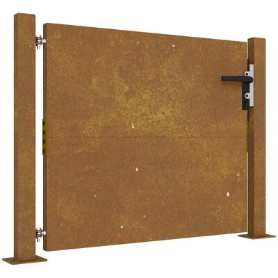 vidaXL Portail de jardin 105x80 cm Acier Corten - Portail de jardin vidaXL Portail de jardin 105x80 cm Acier Corten - Portail de jardin