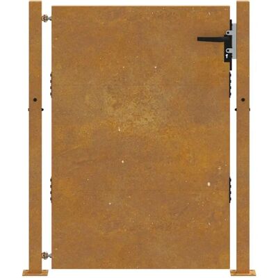 vidaXL Portail de jardin en acier corten - 105x130 cm - Portail vidaXL Portail de jardin en acier corten - 105x130 cm - Portail