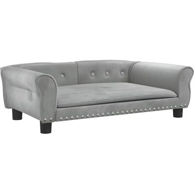 Lit pour chien vidaXL - Gris clair - 95x55x30 cm - Lit pour chien Lit pour chien vidaXL - Gris clair - 95x55x30 cm - Lit pour chien
