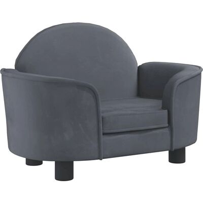 vidaXL Hondenbed Donkergrijs - 66x40x45 cm Fluweel vidaXL Hondenbed Donkergrijs - 66x40x45 cm Fluweel