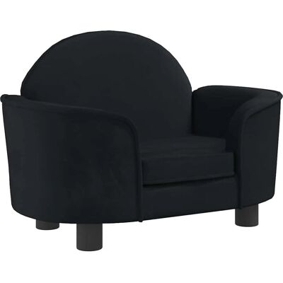 vidaXL Hundebett Schwarz 66x40x45 cm Samt - Hundebett vidaXL Hundebett Schwarz 66x40x45 cm Samt - Hundebett