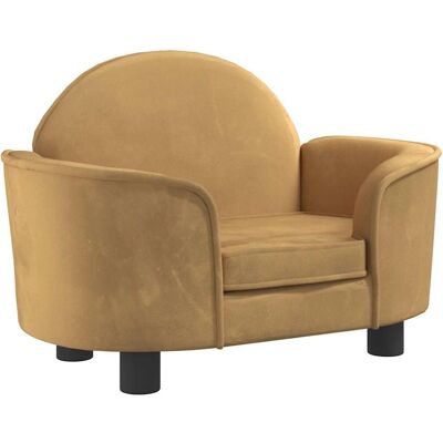 vidaXL Hundeseng Brun - 66x40x45 cm - Fløjl - Hundeseng vidaXL Hundeseng Brun - 66x40x45 cm - Fløjl - Hundeseng