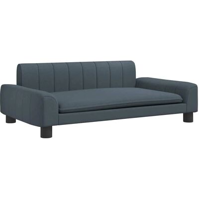 vidaXL Lit pour Chien Gris Foncé 90x53x30 cm Tissu - Lit pour Chiens - Publicité vidaXL Lit pour Chien Gris Foncé 90x53x30 cm Tissu - Lit pour Chiens - Publicité