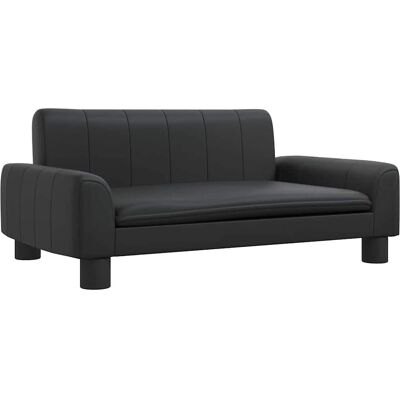 Vidaxl Hondenbed - Kunstleer Zwart 70x45x30cm Vidaxl Hondenbed - Kunstleer Zwart 70x45x30cm