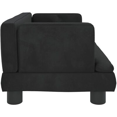vidaXL Hundebett Schwarz 60x40x30 cm Samt - Dog Bed vidaXL Hundebett Schwarz 60x40x30 cm Samt - Dog Bed