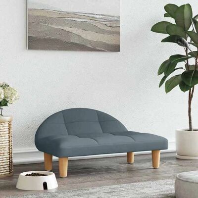 vidaXL Hundebett Dunkelgrau 70x52x30 cm Stoff - Hundebett vidaXL Hundebett Dunkelgrau 70x52x30 cm Stoff - Hundebett