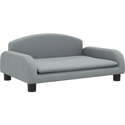 vidaXL Hundebett Hellgrau 70x45x30 cm Stoff - Hundebett vidaXL Hundebett Hellgrau 70x45x30 cm Stoff - Hundebett
