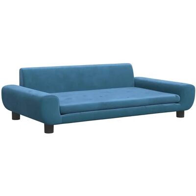 vidaXL Hundeseng Blå 100x54x33 cm Fløjl - Dog Bed vidaXL Hundeseng Blå 100x54x33 cm Fløjl - Dog Bed