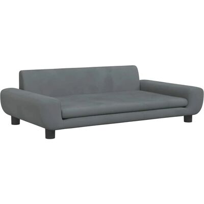 vidaXL Hondenbed Donkergrijs - Kleine Huisdierenbank 100x54x33 cm vidaXL Hondenbed Donkergrijs - Kleine Huisdierenbank 100x54x33 cm