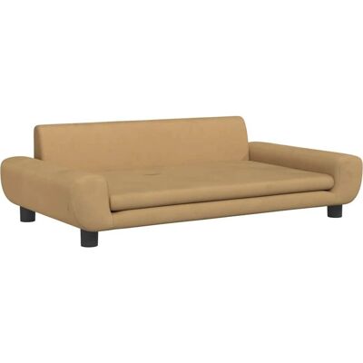 vidaXL Hundeseng Brun 100x54x33 cm Fløjl - Dog Bed vidaXL Hundeseng Brun 100x54x33 cm Fløjl - Dog Bed