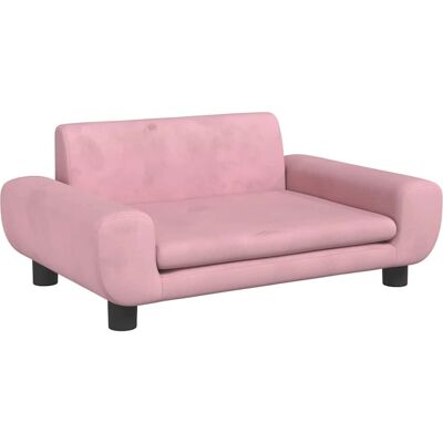 vidaXL Hondenbed Roze 70x45x33 cm Fluweel - Hondenbed vidaXL Hondenbed Roze 70x45x33 cm Fluweel - Hondenbed