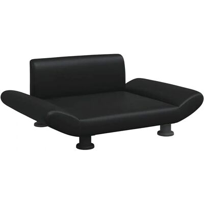 vidaXL Hundebett Schwarz 70x45x28 cm Kunstleder vidaXL Hundebett Schwarz 70x45x28 cm Kunstleder