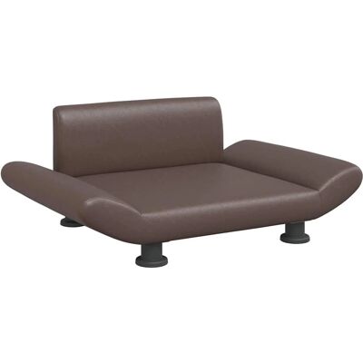 vidaXL Hondenslaapbank Bruin 70x45x28 cm Kunstleer vidaXL Hondenslaapbank Bruin 70x45x28 cm Kunstleer