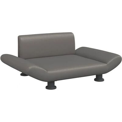 Vidaxl - Hondenbed Grijs Synthetisch Leer 70x45x28 cm - Hondenbed Vidaxl - Hondenbed Grijs Synthetisch Leer 70x45x28 cm - Hondenbed