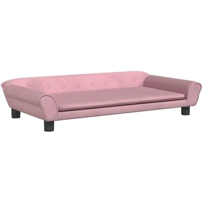 vidaXL Hundebett Rosa - Samt, 100x50x21 cm, Klein vidaXL Hundebett Rosa - Samt, 100x50x21 cm, Klein