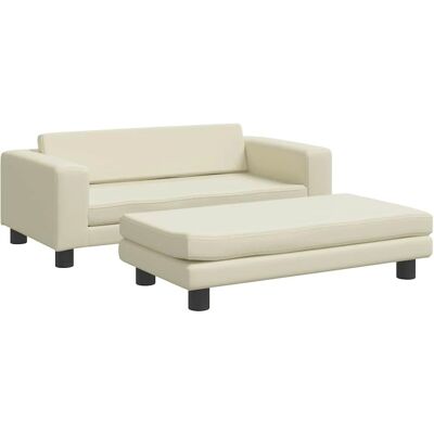 VIDAXL Hondenbed met Uitbreiding - Kunstleer Crème 100x50x30cm VIDAXL Hondenbed met Uitbreiding - Kunstleer Crème 100x50x30cm
