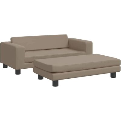 vidaXL Hundebett mit Erweiterung - Cappuccino - Extra großer Schlafbereich vidaXL Hundebett mit Erweiterung - Cappuccino - Extra großer Schlafbereich