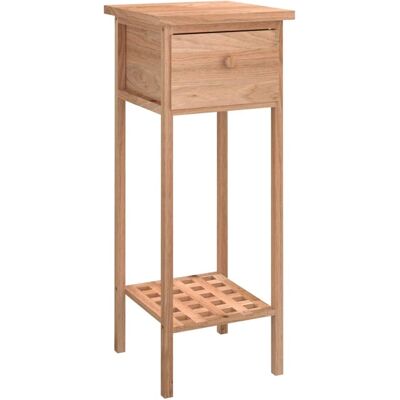vidaXL Walnuss Beistelltisch mit Schublade - Beistelltisch - Rustik Charme vidaXL Walnuss Beistelltisch mit Schublade - Beistelltisch - Rustik Charme