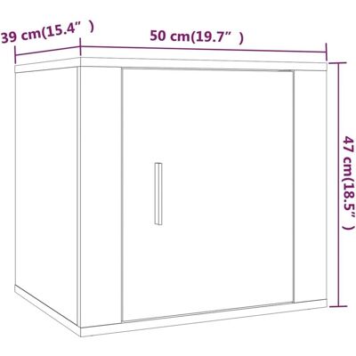 vidaXL Nuits de chêne fumé 2 pcs - Ensemble de tables de nuit - Publicité vidaXL Nuits de chêne fumé 2 pcs - Ensemble de tables de nuit - Publicité