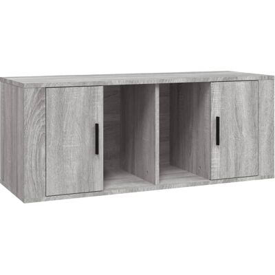 vidaXL 816806 Graues Sonoma TV-Schrank - Mehrzweck TV-Konsole aus Holz vidaXL 816806 Graues Sonoma TV-Schrank - Mehrzweck TV-Konsole aus Holz