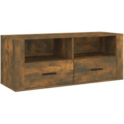 vidaXL Räucher-Eichen TV-Schrank - 100x35x40 cm - TV Möbel vidaXL Räucher-Eichen TV-Schrank - 100x35x40 cm - TV Möbel