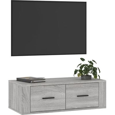 vidaXL Graues Sonoma Wand-TV-Unit - Fernsehschrank vidaXL Graues Sonoma Wand-TV-Unit - Fernsehschrank