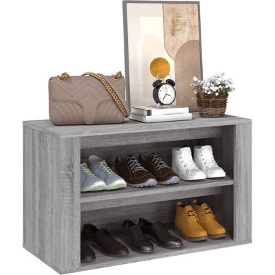 vidaXL Sonoma Grau Schuhregal - Schuhablage - Flurorganizer vidaXL Sonoma Grau Schuhregal - Schuhablage - Flurorganizer