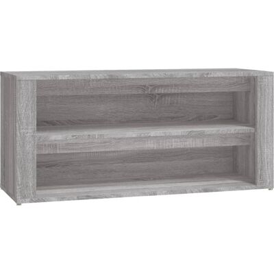 vidaXL Schuhregal Grey Sonoma aus Verbundholz 100x35x45 cm - Schuhaufbewahrung vidaXL Schuhregal Grey Sonoma aus Verbundholz 100x35x45 cm - Schuhaufbewahrung
