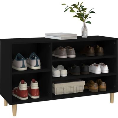 vidaXL Awo82151 Schwarzer Schuhschrank - Schuhaufbewahrung vidaXL Awo82151 Schwarzer Schuhschrank - Schuhaufbewahrung
