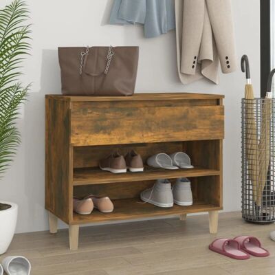 vidaXL Schuhschrank aus Räucher oak - 70x36x60 cm - Staubfreier Stauraum vidaXL Schuhschrank aus Räucher oak - 70x36x60 cm - Staubfreier Stauraum