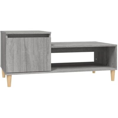 vidaXL Couchtisch Grau Sonoma 100x50x45 cm Sperrholz - Beistelltisch vidaXL Couchtisch Grau Sonoma 100x50x45 cm Sperrholz - Beistelltisch