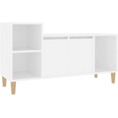 vidaXL Weiß TV-Schrank aus Engineering-Holz - 100x35x55 cm - TV-Einheit vidaXL Weiß TV-Schrank aus Engineering-Holz - 100x35x55 cm - TV-Einheit