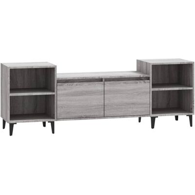 Meuble TV gris Sonoma vidaXL - Bois d'ingénierie - Publicité Meuble TV gris Sonoma vidaXL - Bois d'ingénierie - Publicité