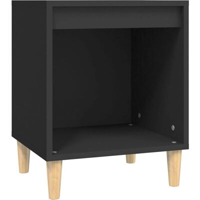 vidaXL Nachttisch - Holzspanplatte Schwarz - 40x35x50 cm vidaXL Nachttisch - Holzspanplatte Schwarz - 40x35x50 cm