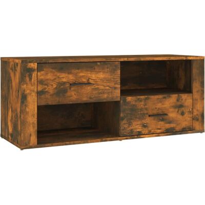 vidaXL 823104 Rauch Eiche TV-Schrank - TV-Schrank vidaXL 823104 Rauch Eiche TV-Schrank - TV-Schrank