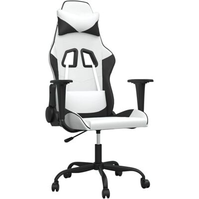 VidaXL Modell 811257 Weiße Schwarze Kunstleder Gaming-Stuhl VidaXL Modell 811257 Weiße Schwarze Kunstleder Gaming-Stuhl