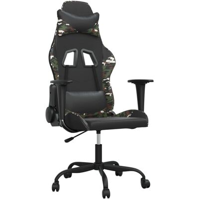 VidaXL Videospielstuhl - Verstellbarer Gaming-Sitz mit Tarnmuster VidaXL Videospielstuhl - Verstellbarer Gaming-Sitz mit Tarnmuster
