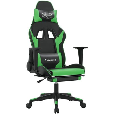 VidaXL 3143702 Gaming-Stuhl - Kunstleder - Schwarz & Grün VidaXL 3143702 Gaming-Stuhl - Kunstleder - Schwarz & Grün