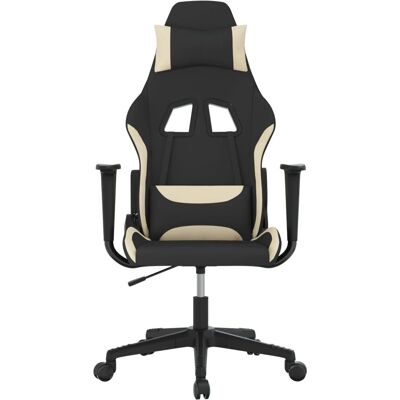 vidaXL Schwarzer und Cremiger Gaming-Stuhl - Gamer Sitz vidaXL Schwarzer und Cremiger Gaming-Stuhl - Gamer Sitz