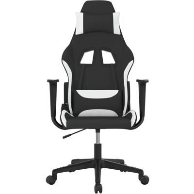 VIDAXL Altro - Gaming-Stuhl Schwarz Weiß Stoff VIDAXL Altro - Gaming-Stuhl Schwarz Weiß Stoff