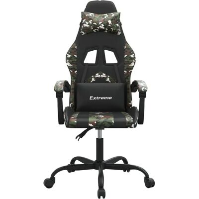 Vidaxl Gaming-Stuhl - Kunstleder Schwarz Tarnfarben Vidaxl Gaming-Stuhl - Kunstleder Schwarz Tarnfarben
